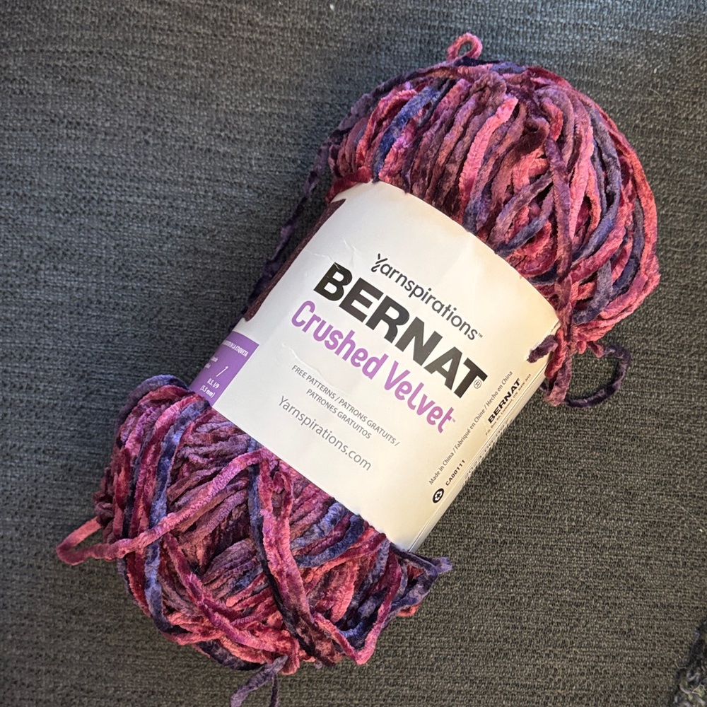 Bernat Crushed Velvet Yarn Big Ball